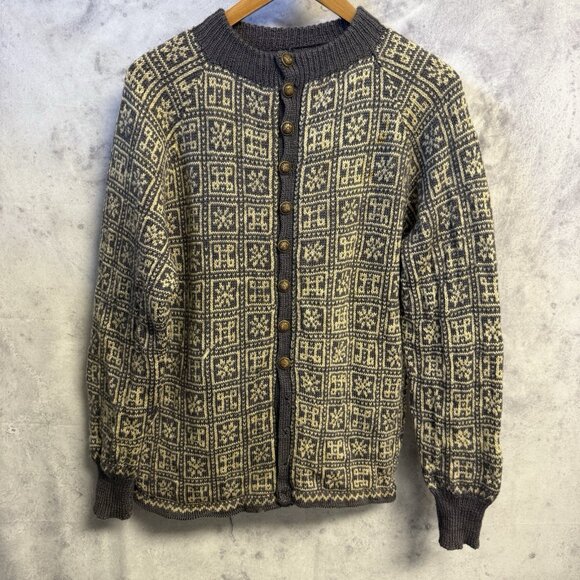 Vintage Wool Paul Mage Denmark Cardigan Wool Size S/M Sweater Button Down - Picture 1 of 16